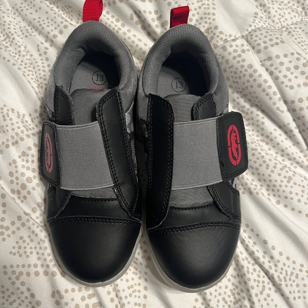 Echo Black and Gray Kids Sneakers